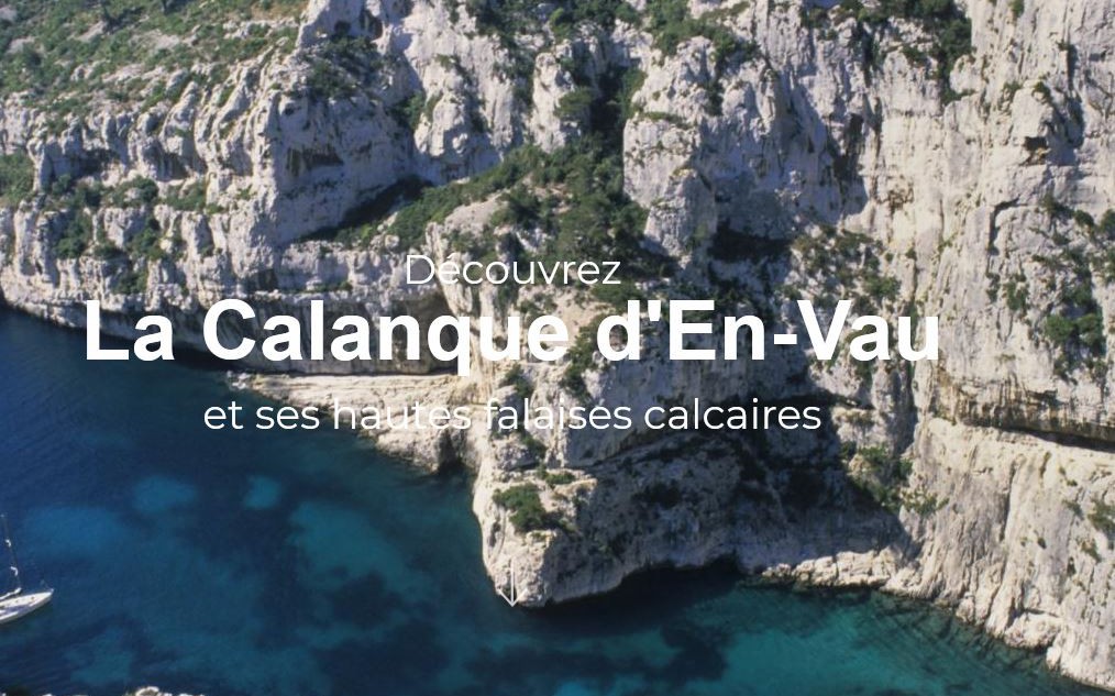MArseille - La Calanque d\'En-Vau et ses falaises calcaires